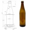 Paleta brązowych butelek 500 ml gotowa do wysyłki