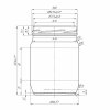 Glass jar 500 ml with TO-82 bee lid