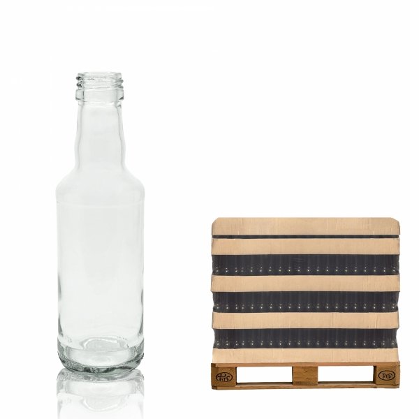 Szklana butelka Monopol 200 ml na alkohol – półpaleta 1078 szt. idealna dla hurtu.