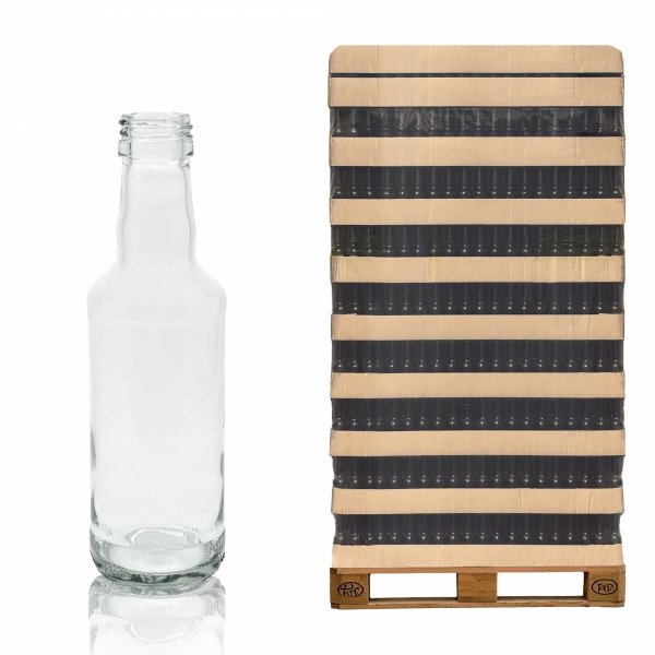 Szklana butelka Monopol 200 ml na alkohol – paleta 5082 szt. idealna dla hurtu.