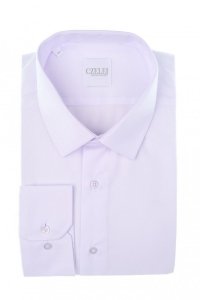 Koszula męska Slim RC1- biała z tkaniny z recyklingu