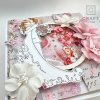 Kartka ręcznie robiona na Ślub z shakerem i złoceniem 006 | Craftvena