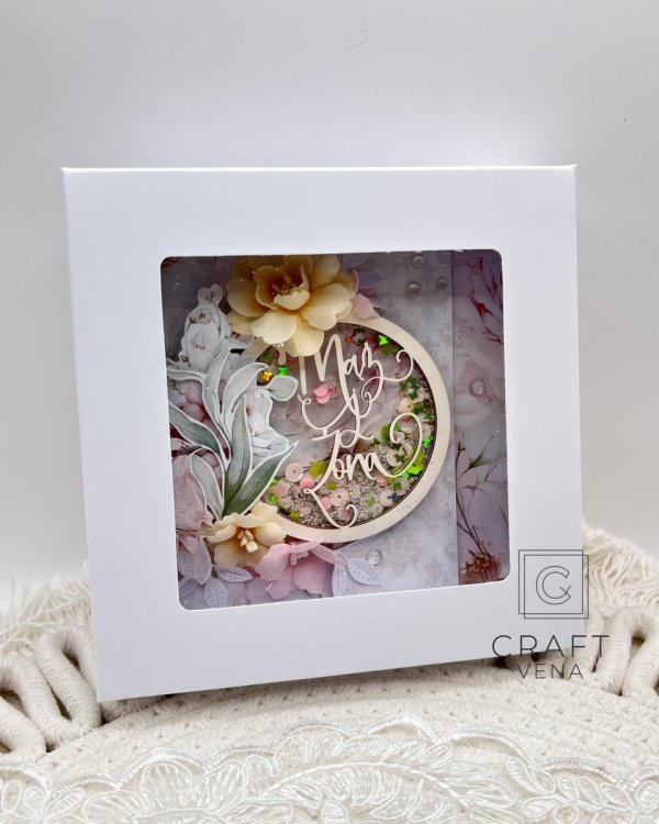 Elegancka kartka ślubna handmade z personalizacją