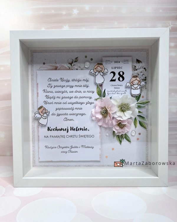 Personalizowana ramka - pamiątka Chrztu Świętego