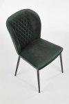 Krzesło K399 VELVET ciemno zielone