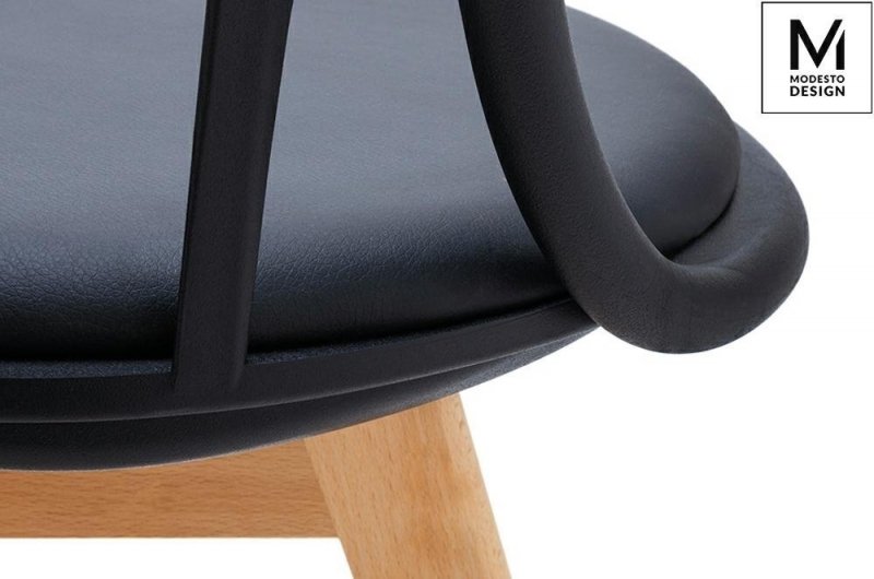 Krzesło ALBERT czarne/buk