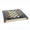 Ekskluzywne szachy metalowe Cycladic; 28x28cm, S22B
