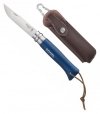 Nóż Składany Opinel No 08 z rzemykiem i etui Blue