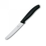 Nóż ząbkowany 110 mm, czarny | VICTORINOX, 6.7833
