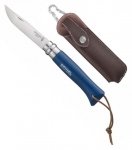 Nóż Składany Opinel No 08 z rzemykiem i etui Blue