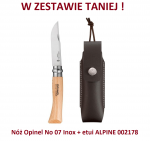 Nóż Składany Opinel No 07 Inox w zestawie z etui ALPINE 002178