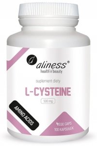 L-Cysteine 500 mg x 100 Vege caps Aliness - Termin ważności 05.2026 