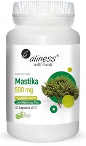 Aliness Mastika, sproszkowana żywica Pistacia lentiscus 500mg x 60 Vege caps.