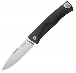 Nóż LionSteel Thrill Black Aluminium, Satin M390
