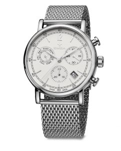 Zegarek SWIZA Alza Chrono SST white-mesh WAT.0153.1002