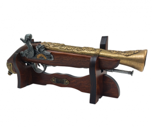 Pistolet skałkowy na Stojaku - Replika XVIII wiek – 154S