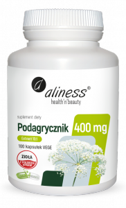 Podagrycznik (Aegopodium podagraria L.) ekstrakt 10:1 400mg x 100 Vege caps