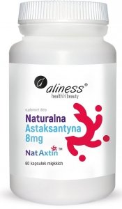 Naturalna Astaksantyna Nat Axtin 8mg x 60 caps Aliness 
