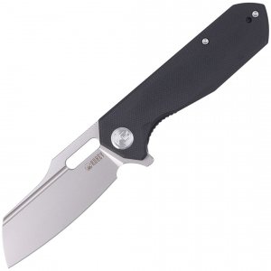Nóż Kubey Knife Atlas, Black G10, Bead Blasted 14C28N (KU328A)