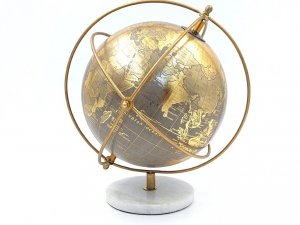 Globus dekoracyjny na kamiennej podstawie GLB-127