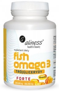 MEDICALINE Aliness Fish Omega 3 FORTE Trójglicerydy 500/250mg x 60 kaps