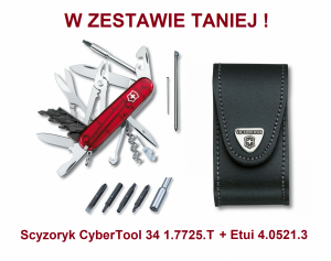Scyzoryk Victorinox CyberTool 34 Czerwony w zestawie z etui 