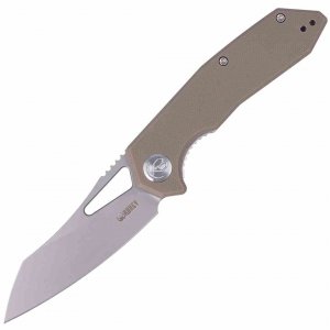 Nóż Kubey Knife New Vagrant Tan G10, Sandblast AUS-10 (KU291B)