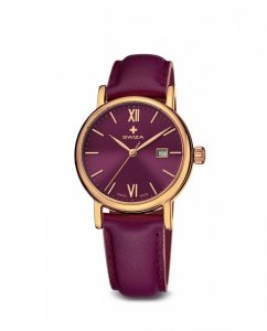 Zegarek damski ALZA Lady, YG, violet, violet, small WAT.0121.1301