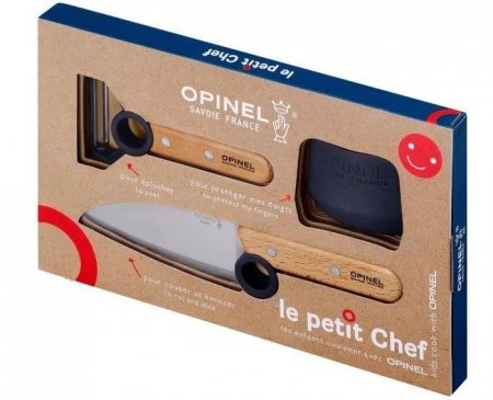 Zestaw Opinel Le Petit Chef nóż + obieraczka 002605