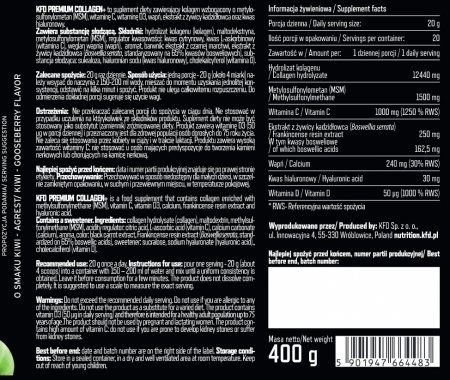 KFD Collagen Plus 400 g Kiwi-agrest