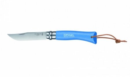 Nóż Składany Opinel No 07 z rzemykiem Sky-Blue