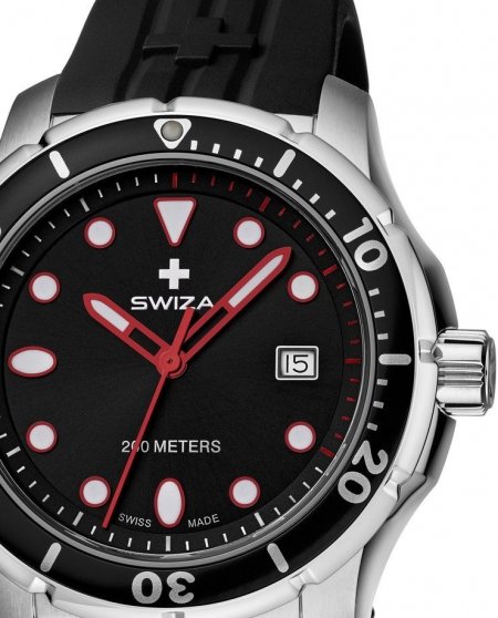 Zegarek SWIZA Tetis Gent SST black-black WAT.0461.1003