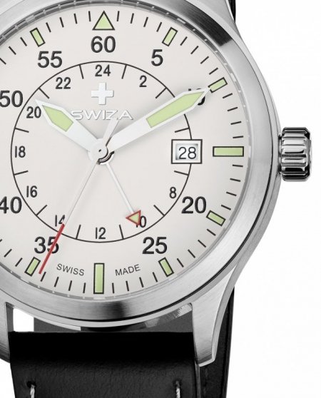 zegarek SIRIUZ GMT, SST, white, black WAT.0352.1004