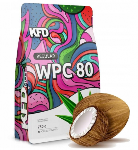 KFD WPC 80 REG 750 g - Kokosowy