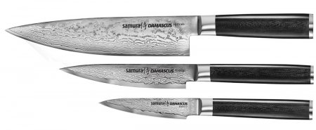 Samura Damascus zestaw 3 noży kuchennych box