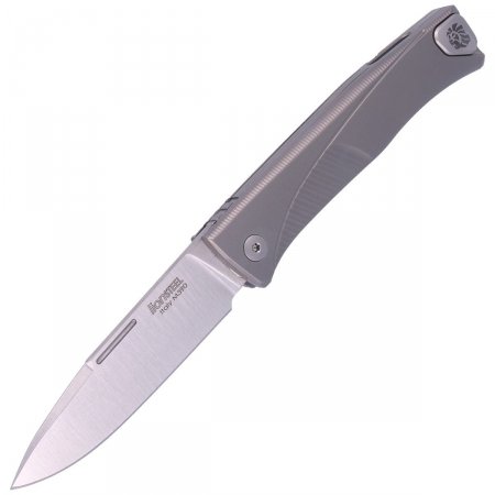 Nóż LionSteel Thrill Grey Titanium, Satin Blade M390