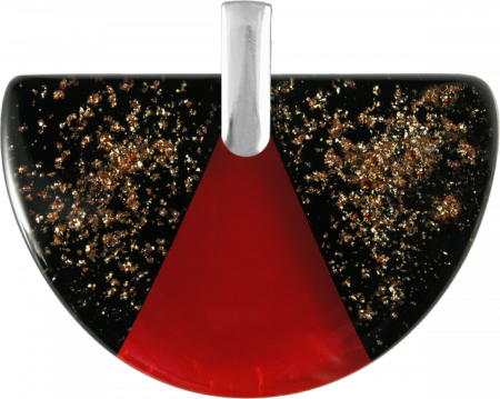 Wisior Półkola MURANO GLASS P557