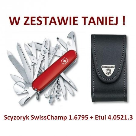 Victorinox Scyzoryk SwissChamp 1.6795 w zestawie z etui