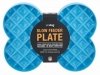 SloDog Slow Feeder Plate Miska spowalniająca duża kość turkusowa