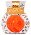 Dingo Zabawka dla psa - Smakowita piłka z rowkami 7,5cm pomarańczowa
