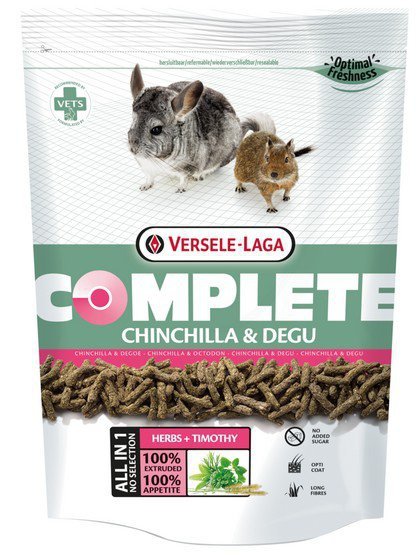 Versele-Laga Chinchilla & Degu Complete pokarm dla szynszyli i koszatniczki  500g