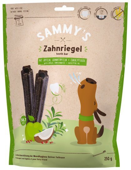 Sammy&#039;s Tooth Bar Dental Snack Jabłko i granat 250g