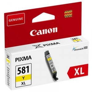 Tusz Canon CLI-581Y XL  do  Pixma TR7550/TR8550/TS6150 | 8,3ml | yellow