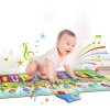 WOOPIE Mata Muzyczna XXL Dinusie 2w1 Pianinko 8 Melodii 110cm