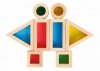 TOOKY TOY Drewniane Kolorowe Klocki Lustra Zestaw 8 el. FSC