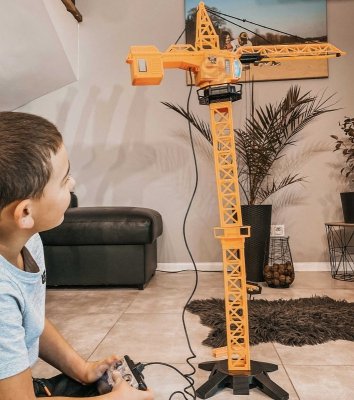 WOOPIE Dźwig Żuraw Zdalnie Sterowany 103 cm R/C Ciężarówka Koparka  + 4 Akc.