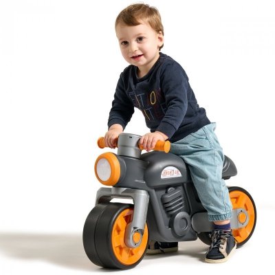 FALK  Jeździk Biegowy Ciche Koła Motor Prem1er Retro Czarny 12m+