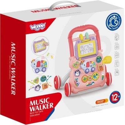 WOOPIE BABY Interaktywny Chodzik Pchacz Muzyczny + Znikopis
