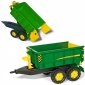 Rolly Toys duża Dwuosiowa Przyczepa John Deere Wywrotka 