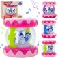WOOPIE BABY Bębenek Pozytywka Projektor 3w1 Zabawka Muzyczna dla Niemowląt + Walec Roller do Nauki Raczkowania 